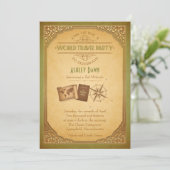 ヴィンテージワールドトラベルバルミツワー招待状 招待状 (スタンド正面)