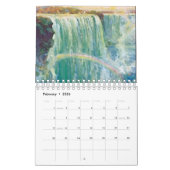 ヴィンテージワールドトラベルポスターのカレンダー カレンダー (2月 2026)