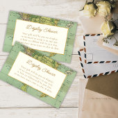 ヴィンテージワールドトラベル赤ちゃんシャワー表示シャワー エンクロージャーカード