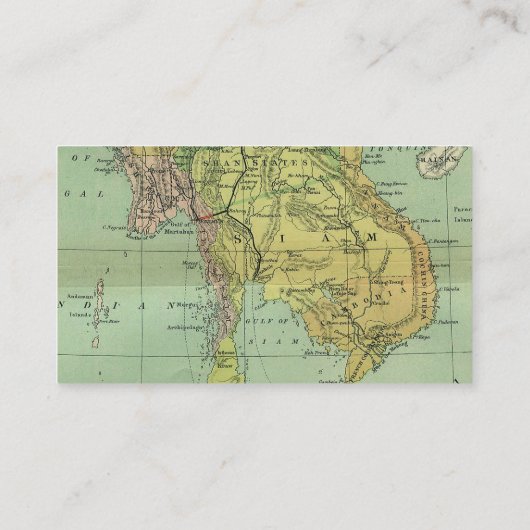 ヴィンテージワールドトラベル赤ちゃんシャワー表示シャワー エンクロージャーカード (裏面)