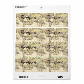 ヴィンテージワールドマップの戻り値ラベル ラベル (フルシート)