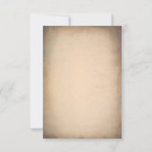 ヴィンテージワールドマップオールドウェディングRSVPカード 出欠カード (裏面)