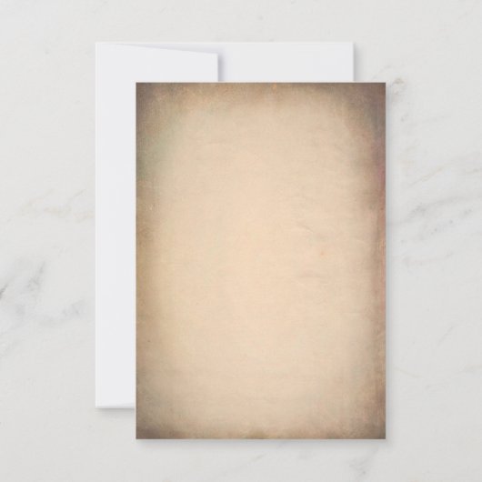 ヴィンテージワールドマップオールドウェディングRSVPカード 出欠カード (裏面)