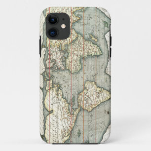 ヴィンテージワールドマップバイアブラハムオルテリウス1587-1595 iPhone 11 ケース