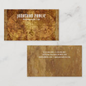 ヴィンテージワールドマッププロフェッショナルプレミアムシックラックス 名刺 (正面/裏面)