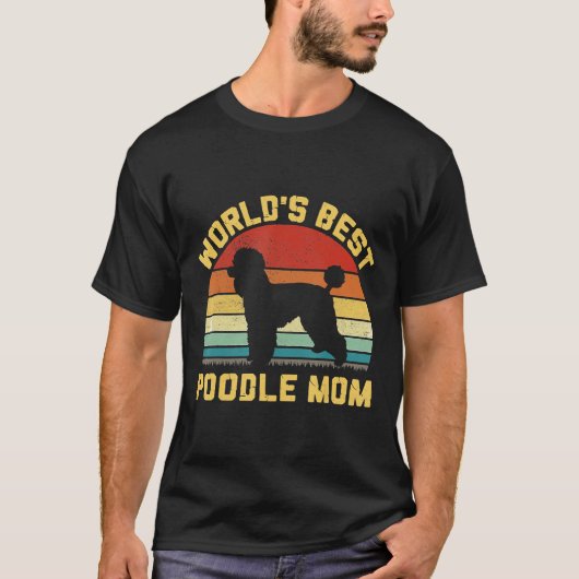 ヴィンテージワ最高のーズプードルママ Tシャツ (正面)