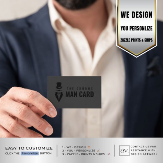 ヴィンテージングGROOMSMANリクエストのおもしろい提案 コーリングカード