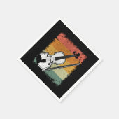 ヴィンテージヴァイオリン演奏者音楽ヴァイオリン奏者ギフトアイディア スタンダードカクテルナプキン (角)