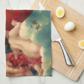 ヴィンテージヴァレンティビクトリアンンデイチェルブス天国 キッチンタオル (四つ折り)