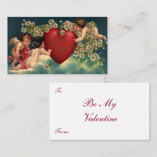 ヴィンテージヴァレンティビクトリアンンデイチェルブス天国 ノートカード (正面/裏面)