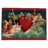 ヴィンテージヴァレンティビクトリアンンデイチェルブス天国 ラージペーパーバッグ (裏面)