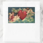 ヴィンテージヴァレンティビクトリアンンデイチェルブス天国 長方形シール (バッグ)