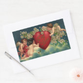 ヴィンテージヴァレンティビクトリアンンデイチェルブス天国 長方形シール (封筒)