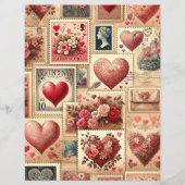 ヴィンテージヴァレンティンエフエマラスクラップブック紙 (正面)