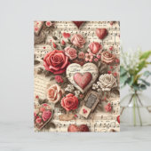 ヴィンテージヴァレンティンエフエマラスクラップブック紙 (スタンド正面)