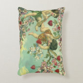 ヴィンテージヴァレンティンデイクピビクトリアンッドハートツリー アクセントクッション (正面(垂直))