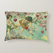 ヴィンテージヴァレンティンデイクピビクトリアンッドハートツリー アクセントクッション (裏面)