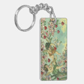 ヴィンテージヴァレンティンデイクピビクトリアンッドハートツリー キーホルダー (正面左)