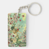 ヴィンテージヴァレンティンデイクピビクトリアンッドハートツリー キーホルダー (裏面)