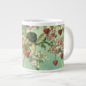 ヴィンテージヴァレンティンデイクピビクトリアンッドハートツリー ジャンボコーヒーマグカップ (正面右)