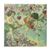 ヴィンテージヴァレンティンデイクピビクトリアンッドハートツリー タイル (正面)