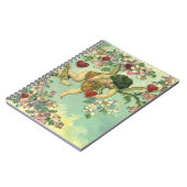 ヴィンテージヴァレンティンデイクピビクトリアンッドハートツリー ノートブック (左側)