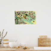 ヴィンテージヴァレンティンデイクピビクトリアンッドハートツリー ポスター (キッチン)