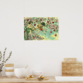 ヴィンテージヴァレンティンデイクピビクトリアンッドハートツリー ポスター (キッチン)