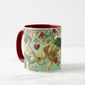 ヴィンテージヴァレンティンデイクピビクトリアンッドハートツリー マグカップ (正面左)