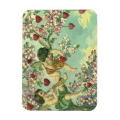 ヴィンテージヴァレンティンデイクピビクトリアンッドハートツリー マグネット (縦)