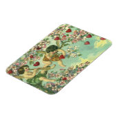 ヴィンテージヴァレンティンデイクピビクトリアンッドハートツリー マグネット (左側)