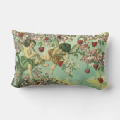 ヴィンテージヴァレンティンデイクピビクトリアンッドハートツリー ランバークッション (裏面)