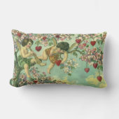 ヴィンテージヴァレンティンデイクピビクトリアンッドハートツリー ランバークッション (正面)