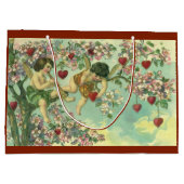 ヴィンテージヴァレンティンデイクピビクトリアンッドハートツリー ラージペーパーバッグ (裏面)