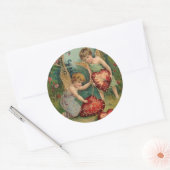 ヴィンテージヴァレンティーンズチェルウブズハート ラウンドシール (封筒)