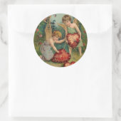 ヴィンテージヴァレンティーンズチェルウブズハート ラウンドシール (バッグ)