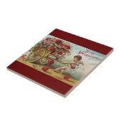 ヴィンテージヴァレンティーンズデイエンジェル，愛のハートのカート タイル (側面)