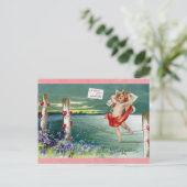 ヴィンテージヴァレンティーンズデイビクトリアンケルブ ポストカード (スタンド正面)