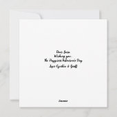 ヴィンテージヴァレンティーンズデイレトロフラットホリデーカード シーズンカード (裏面)