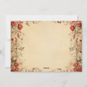 ヴィンテージヴァレンティーンズデイレトロフラットホリデーカード シーズンカード (裏面)