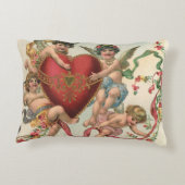 ヴィンテージヴァレンティーンビクトリアン、エンジェルズチェルブスハート アクセントクッション (裏面)