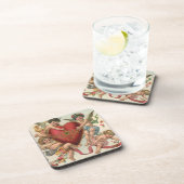 ヴィンテージヴァレンティーンビクトリアン、エンジェルズチェルブスハート コースター (右側)