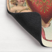 ヴィンテージヴァレンティーンビクトリアン、エンジェルズチェルブスハート マウスパッド (コーナー)