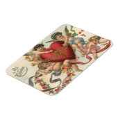 ヴィンテージヴァレンティーンビクトリアン、エンジェルズチェルブスハート マグネット (左側)