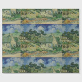 ヴィンテージヴァンゴッホわらぶきコテージアットコーデビル ラッピングペーパー (フラット)