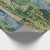 ヴィンテージヴァンゴッホわらぶきコテージアットコーデビル ラッピングペーパー (角)