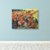 ヴィンテージヴァンゴッホザレッドヴィネヤード キャンバスプリント (インサイチュ (ウッドフロア))