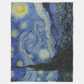 ヴィンテージヴァンゴッホ星空の夜 フリースブランケット (正面)