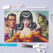 ヴィンテージヴァンパイアガール 薄葉紙 (クラフト)