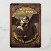 ヴィンテージヴァンパイアキスドラキュラハローウィンパーティ 箔シーズンカード (正面)